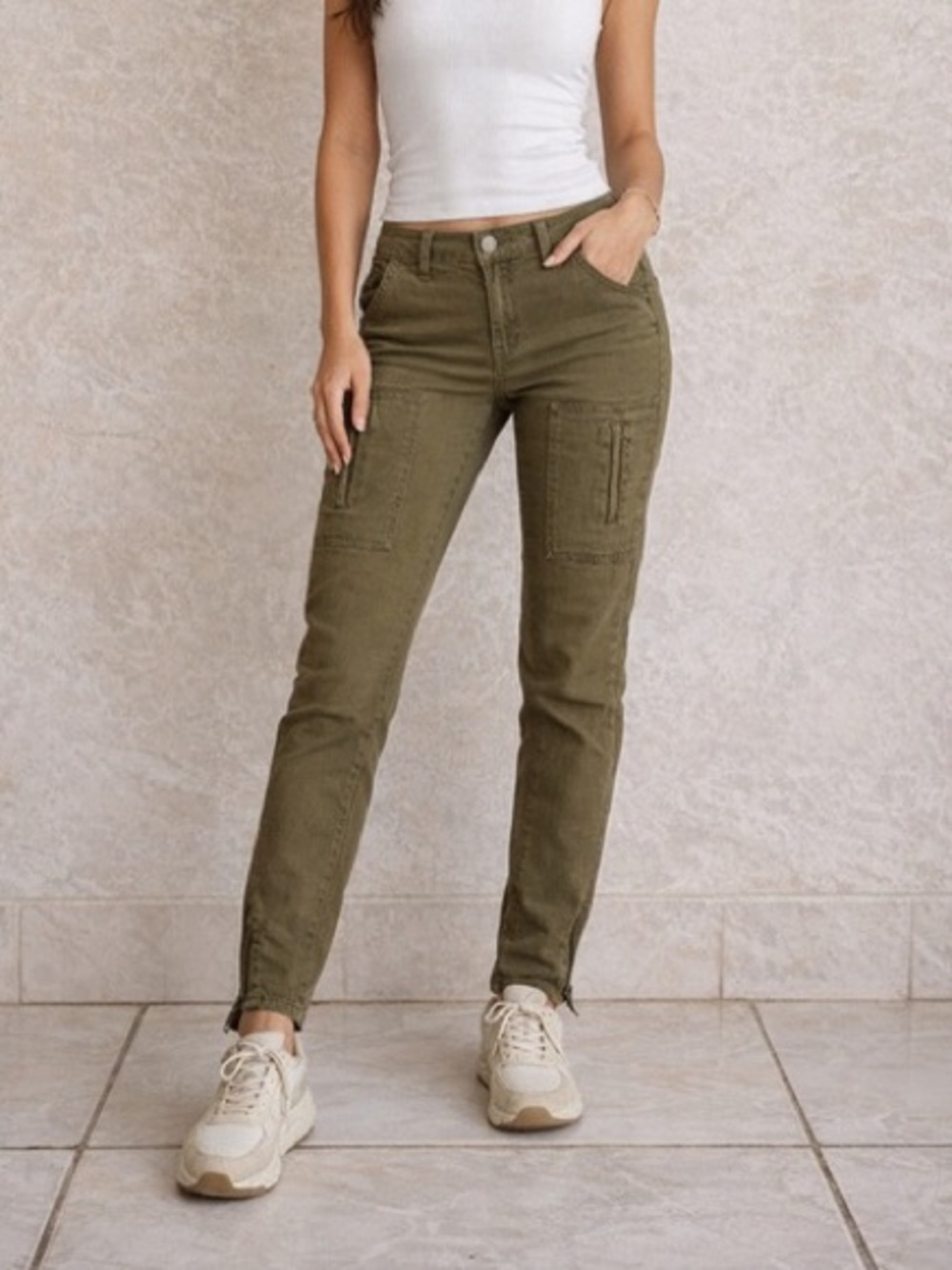 Current/Elliott flat pockets cargo Pants - Size 29